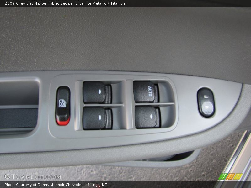 Silver Ice Metallic / Titanium 2009 Chevrolet Malibu Hybrid Sedan