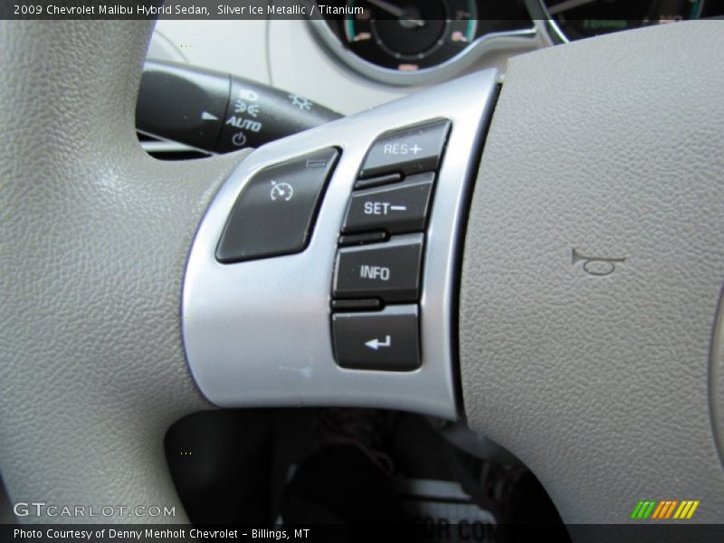 Silver Ice Metallic / Titanium 2009 Chevrolet Malibu Hybrid Sedan