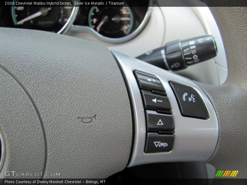 Silver Ice Metallic / Titanium 2009 Chevrolet Malibu Hybrid Sedan
