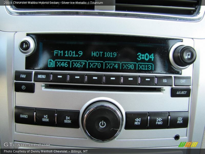Silver Ice Metallic / Titanium 2009 Chevrolet Malibu Hybrid Sedan