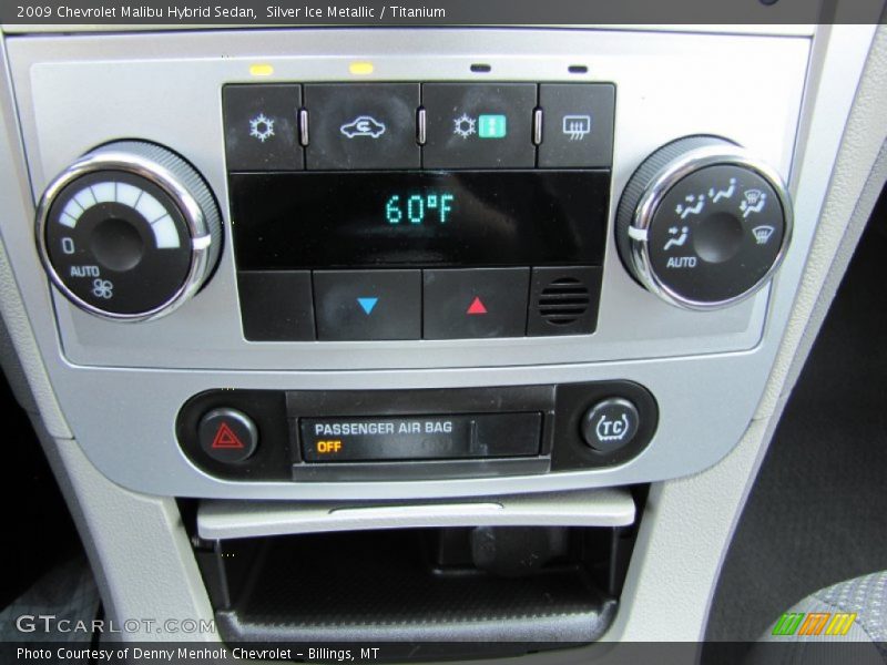 Silver Ice Metallic / Titanium 2009 Chevrolet Malibu Hybrid Sedan