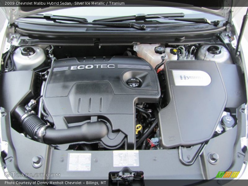 Silver Ice Metallic / Titanium 2009 Chevrolet Malibu Hybrid Sedan