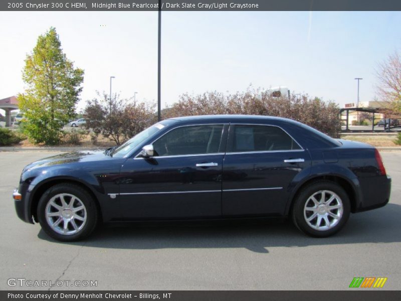 Midnight Blue Pearlcoat / Dark Slate Gray/Light Graystone 2005 Chrysler 300 C HEMI