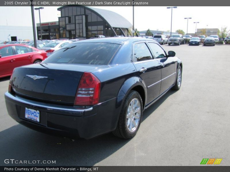 Midnight Blue Pearlcoat / Dark Slate Gray/Light Graystone 2005 Chrysler 300 C HEMI