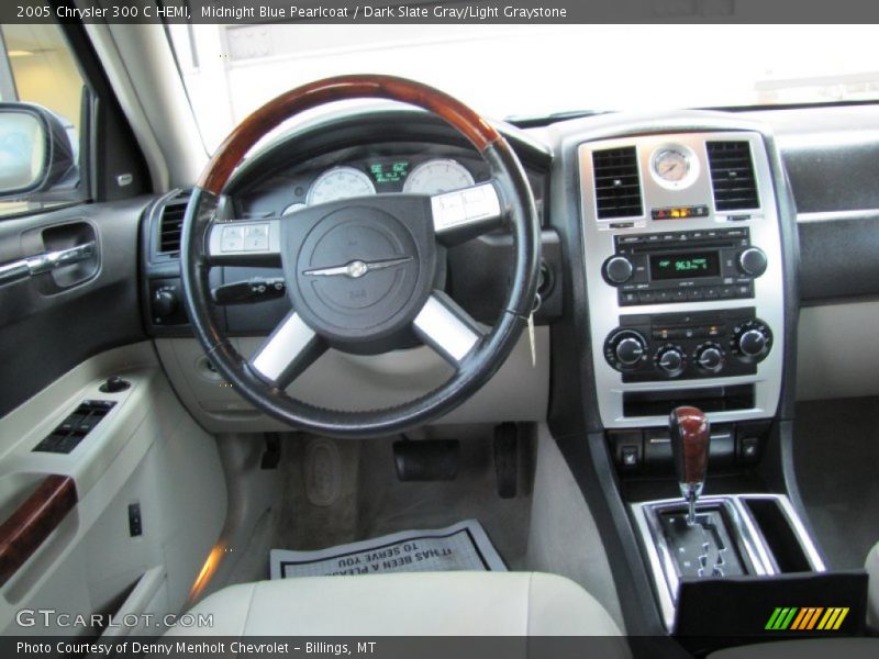 Midnight Blue Pearlcoat / Dark Slate Gray/Light Graystone 2005 Chrysler 300 C HEMI