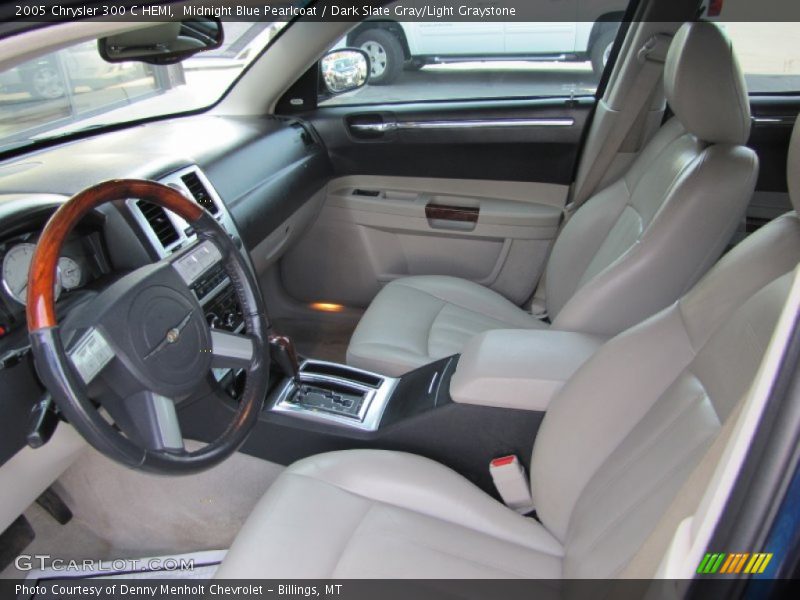 Midnight Blue Pearlcoat / Dark Slate Gray/Light Graystone 2005 Chrysler 300 C HEMI