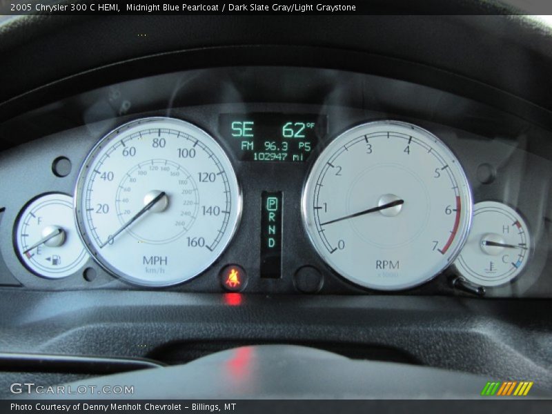 Midnight Blue Pearlcoat / Dark Slate Gray/Light Graystone 2005 Chrysler 300 C HEMI