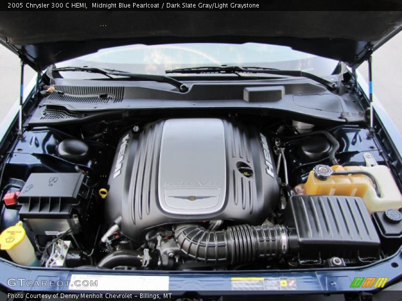 Midnight Blue Pearlcoat / Dark Slate Gray/Light Graystone 2005 Chrysler 300 C HEMI