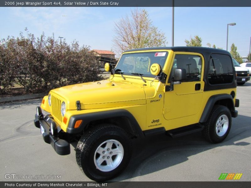 Solar Yellow / Dark Slate Gray 2006 Jeep Wrangler Sport 4x4