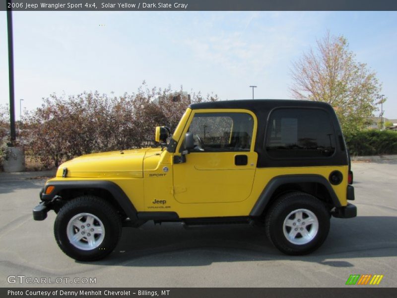 Solar Yellow / Dark Slate Gray 2006 Jeep Wrangler Sport 4x4