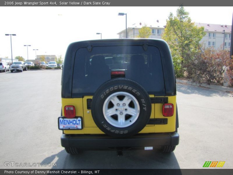 Solar Yellow / Dark Slate Gray 2006 Jeep Wrangler Sport 4x4