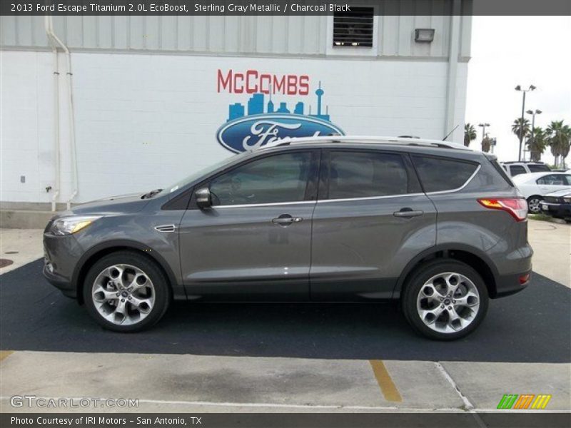 Sterling Gray Metallic / Charcoal Black 2013 Ford Escape Titanium 2.0L EcoBoost