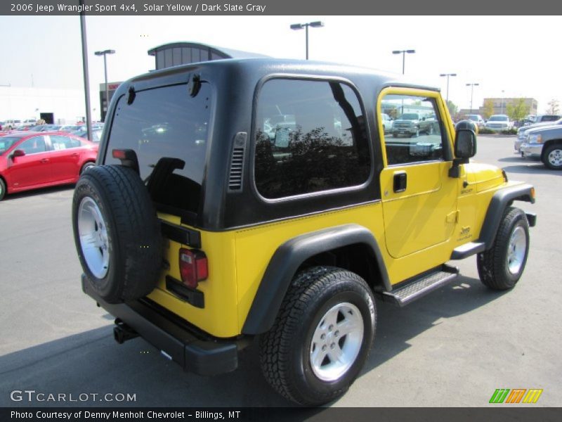 Solar Yellow / Dark Slate Gray 2006 Jeep Wrangler Sport 4x4
