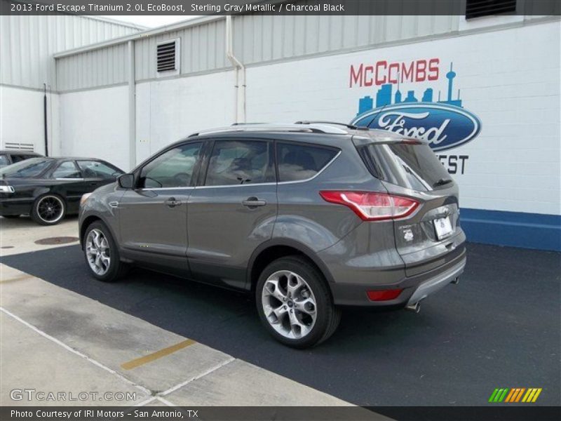 Sterling Gray Metallic / Charcoal Black 2013 Ford Escape Titanium 2.0L EcoBoost