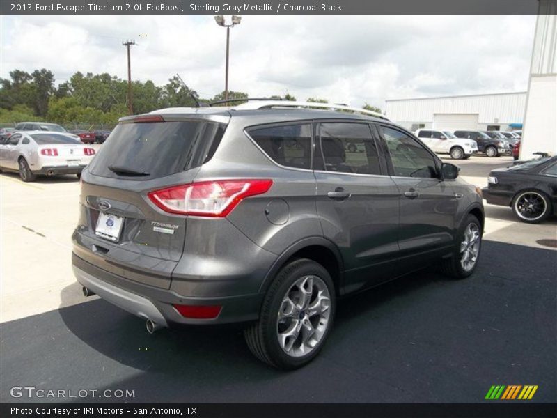 Sterling Gray Metallic / Charcoal Black 2013 Ford Escape Titanium 2.0L EcoBoost