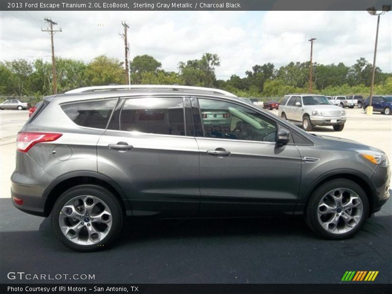 Sterling Gray Metallic / Charcoal Black 2013 Ford Escape Titanium 2.0L EcoBoost