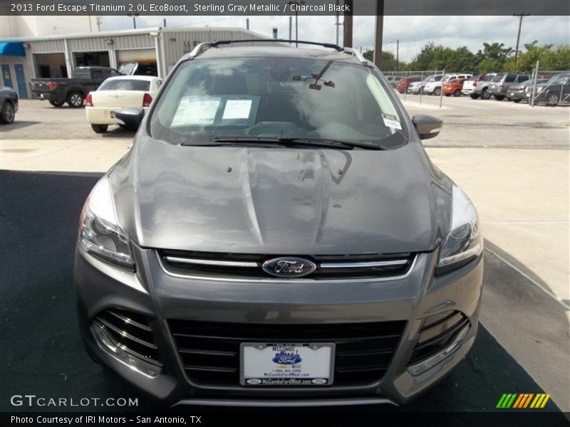 Sterling Gray Metallic / Charcoal Black 2013 Ford Escape Titanium 2.0L EcoBoost