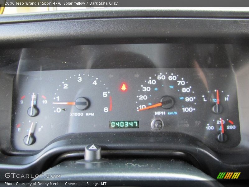 Solar Yellow / Dark Slate Gray 2006 Jeep Wrangler Sport 4x4
