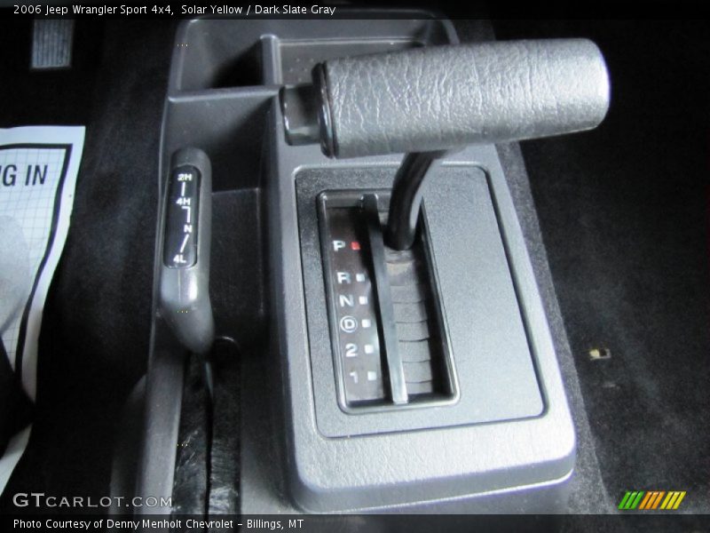 Solar Yellow / Dark Slate Gray 2006 Jeep Wrangler Sport 4x4