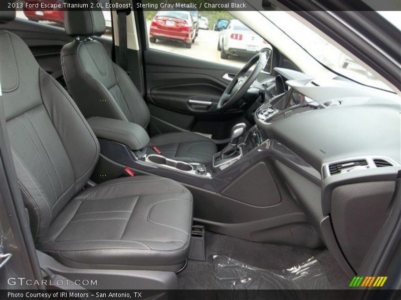Sterling Gray Metallic / Charcoal Black 2013 Ford Escape Titanium 2.0L EcoBoost