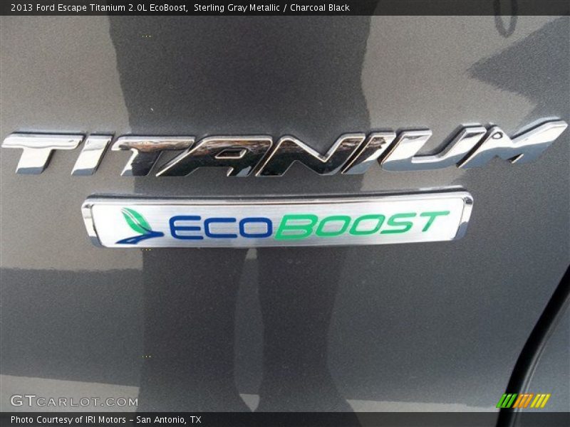 Sterling Gray Metallic / Charcoal Black 2013 Ford Escape Titanium 2.0L EcoBoost