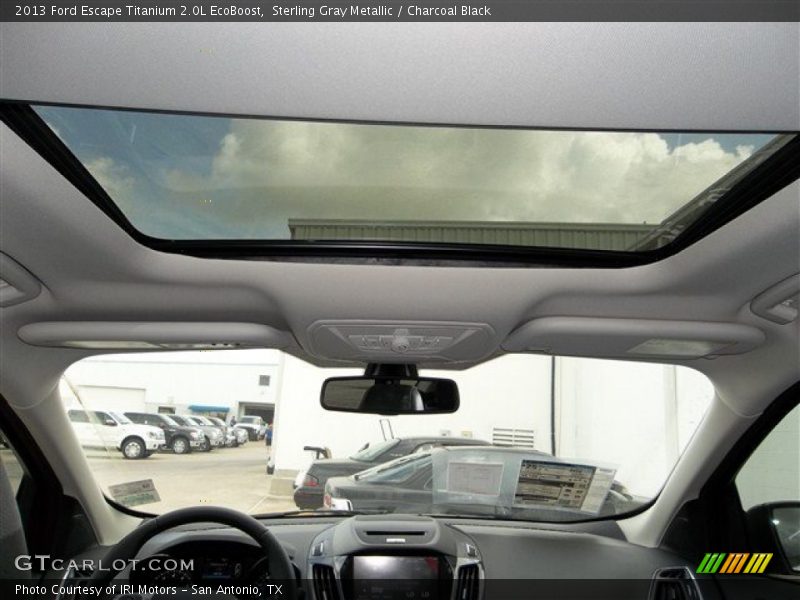 Sterling Gray Metallic / Charcoal Black 2013 Ford Escape Titanium 2.0L EcoBoost