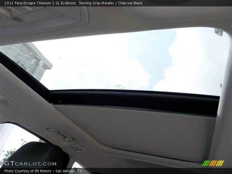 Sterling Gray Metallic / Charcoal Black 2013 Ford Escape Titanium 2.0L EcoBoost