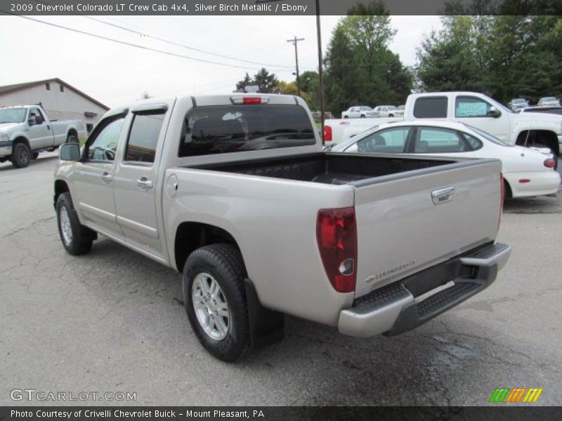 Silver Birch Metallic / Ebony 2009 Chevrolet Colorado LT Crew Cab 4x4