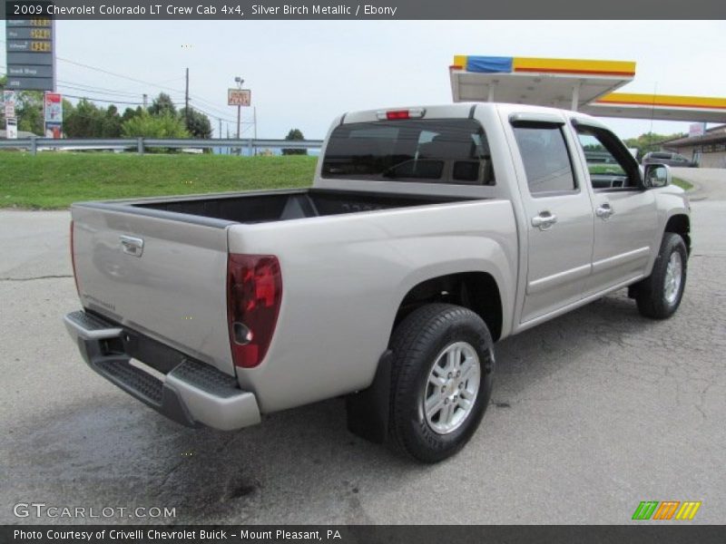 Silver Birch Metallic / Ebony 2009 Chevrolet Colorado LT Crew Cab 4x4