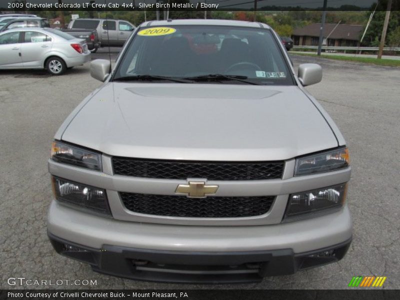 Silver Birch Metallic / Ebony 2009 Chevrolet Colorado LT Crew Cab 4x4