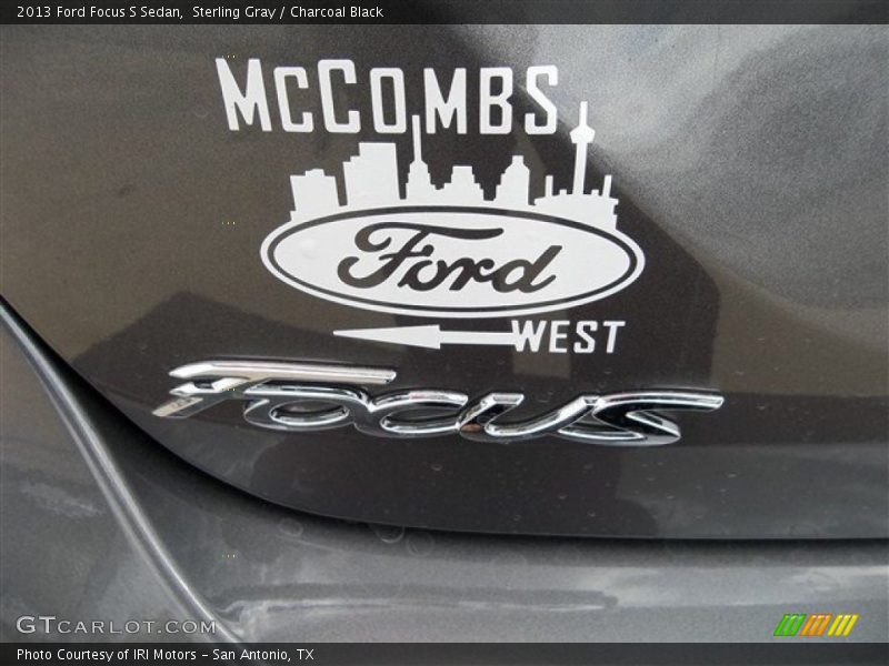 Sterling Gray / Charcoal Black 2013 Ford Focus S Sedan