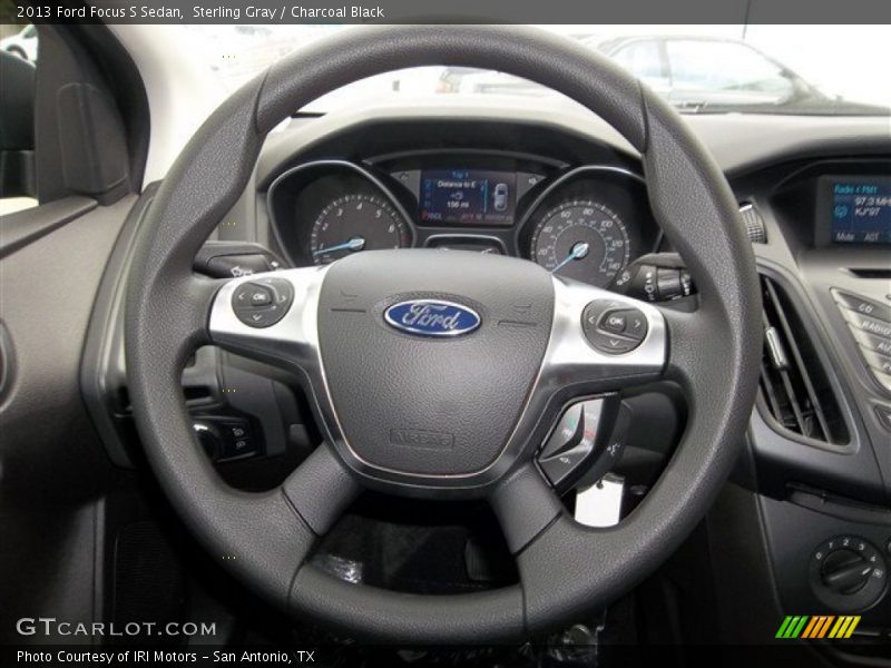 Sterling Gray / Charcoal Black 2013 Ford Focus S Sedan