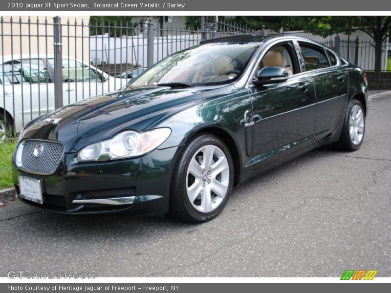 Botanical Green Metallic / Barley 2010 Jaguar XF Sport Sedan
