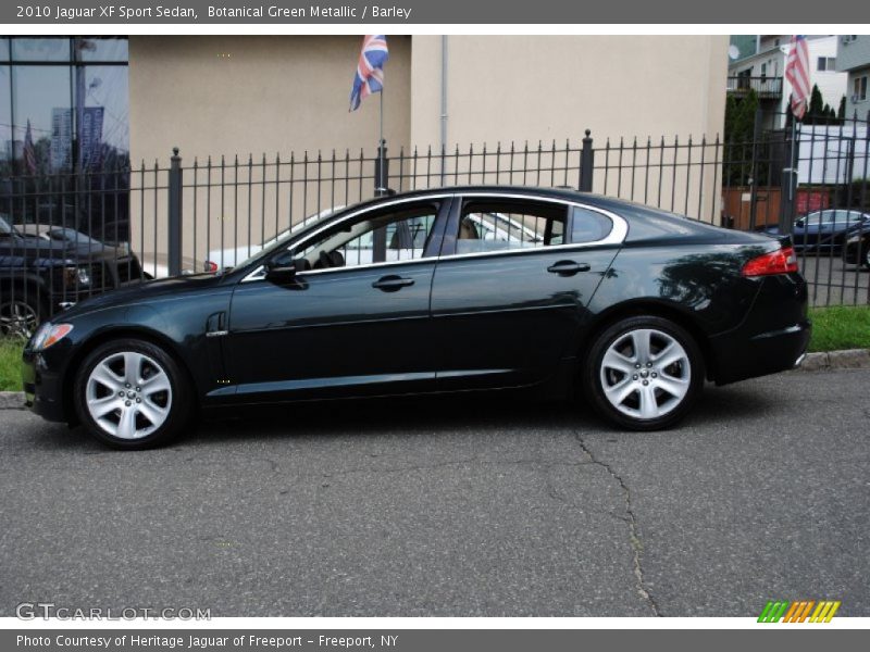 Botanical Green Metallic / Barley 2010 Jaguar XF Sport Sedan