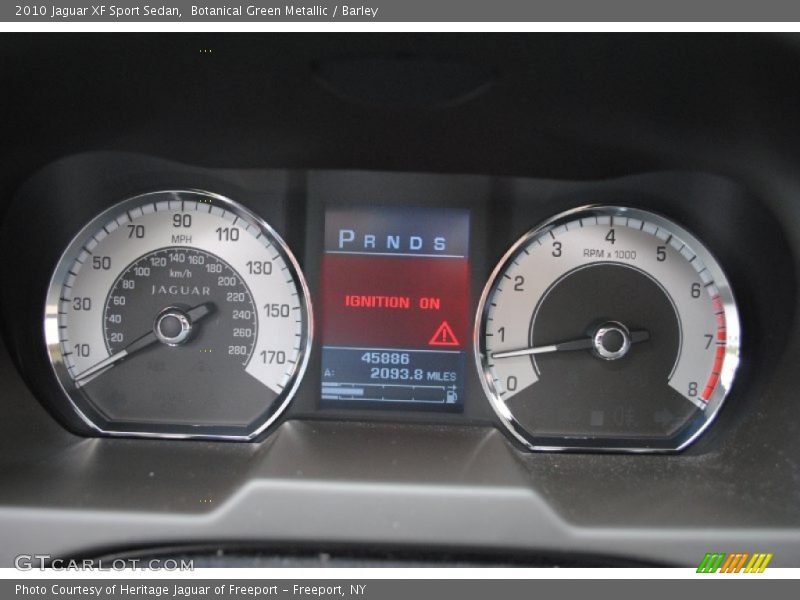 Botanical Green Metallic / Barley 2010 Jaguar XF Sport Sedan