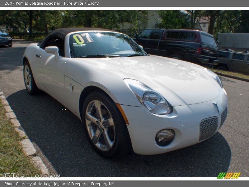 Pure White / Ebony 2007 Pontiac Solstice Roadster