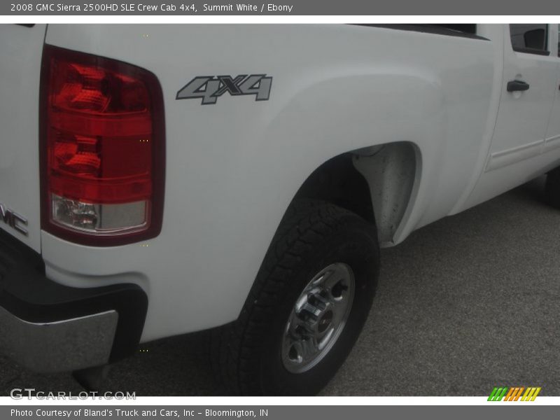 Summit White / Ebony 2008 GMC Sierra 2500HD SLE Crew Cab 4x4