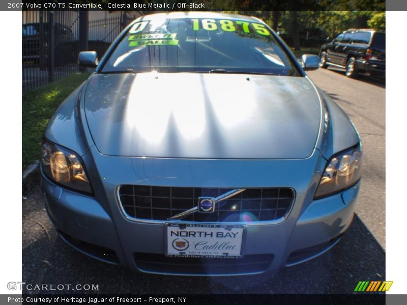 Celestial Blue Metallic / Off-Black 2007 Volvo C70 T5 Convertible