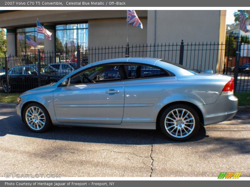 Celestial Blue Metallic / Off-Black 2007 Volvo C70 T5 Convertible