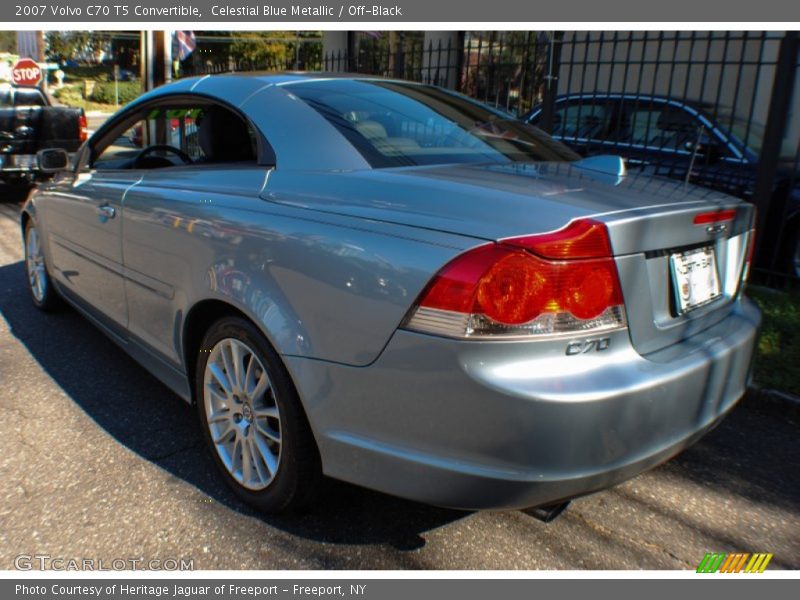 Celestial Blue Metallic / Off-Black 2007 Volvo C70 T5 Convertible