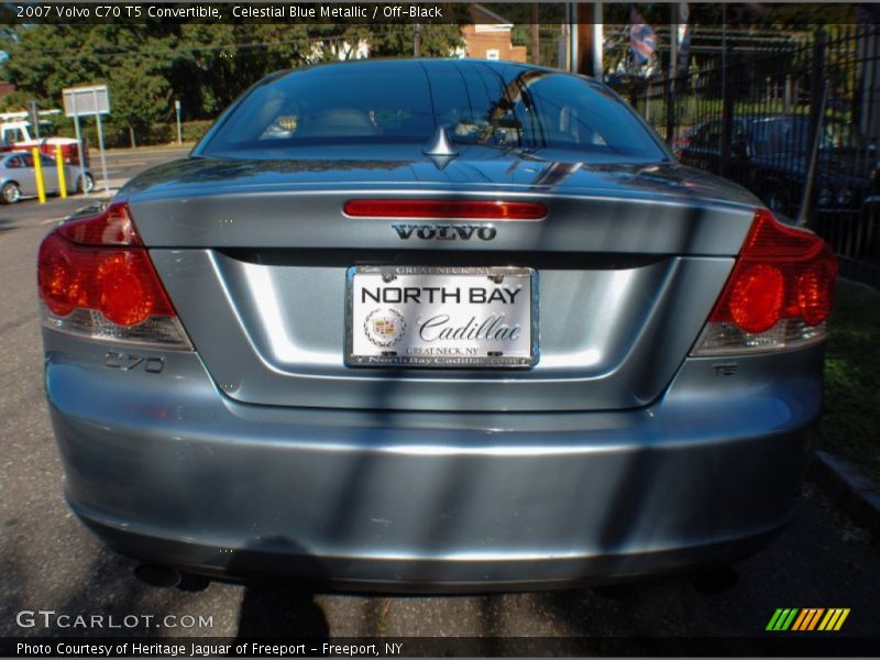 Celestial Blue Metallic / Off-Black 2007 Volvo C70 T5 Convertible