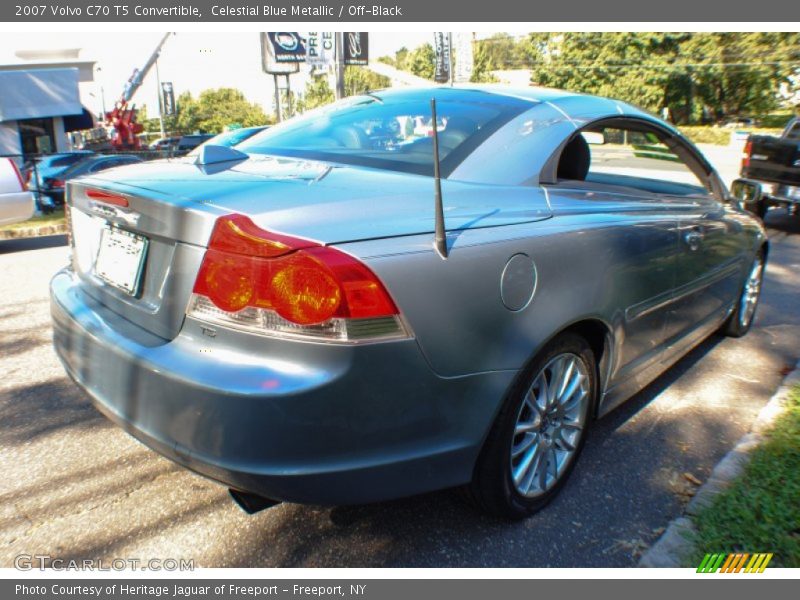 Celestial Blue Metallic / Off-Black 2007 Volvo C70 T5 Convertible