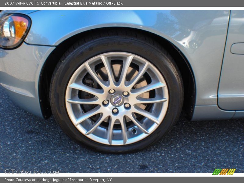 Celestial Blue Metallic / Off-Black 2007 Volvo C70 T5 Convertible