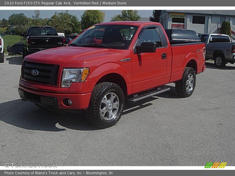 Vermillion Red / Medium Stone 2010 Ford F150 STX Regular Cab 4x4