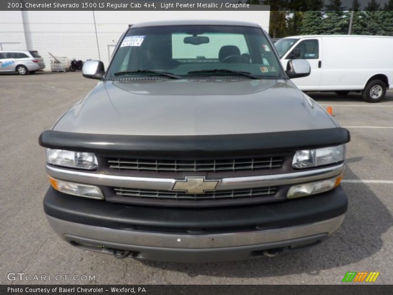 Light Pewter Metallic / Graphite 2001 Chevrolet Silverado 1500 LS Regular Cab 4x4