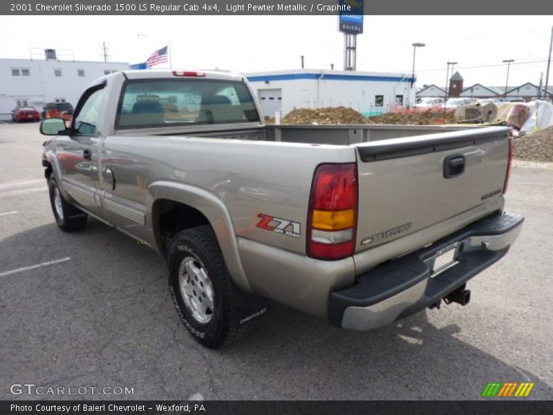 Light Pewter Metallic / Graphite 2001 Chevrolet Silverado 1500 LS Regular Cab 4x4