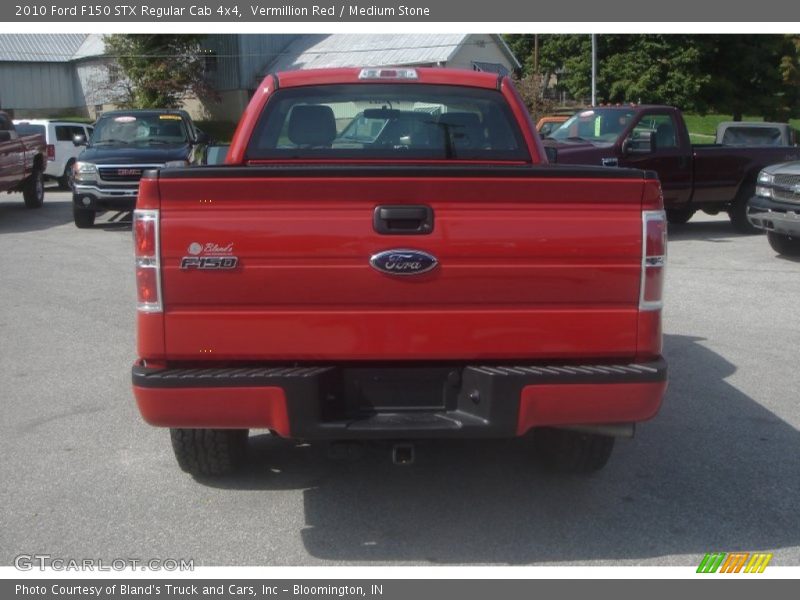 Vermillion Red / Medium Stone 2010 Ford F150 STX Regular Cab 4x4