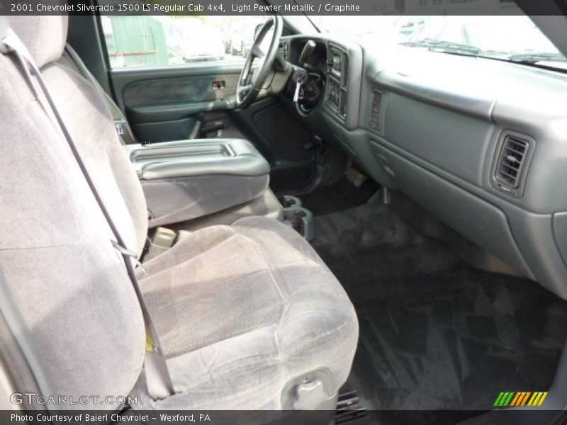Light Pewter Metallic / Graphite 2001 Chevrolet Silverado 1500 LS Regular Cab 4x4