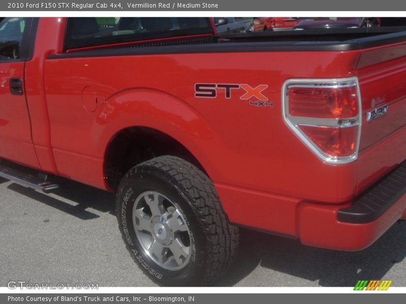 Vermillion Red / Medium Stone 2010 Ford F150 STX Regular Cab 4x4