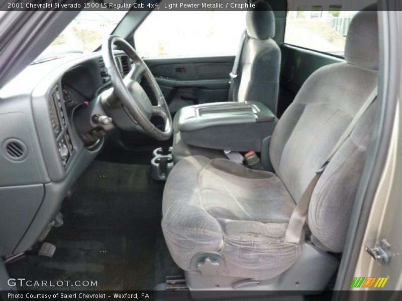 Light Pewter Metallic / Graphite 2001 Chevrolet Silverado 1500 LS Regular Cab 4x4